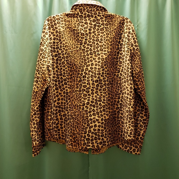 Westbound long sleeve spottes print zipup blouse - Picture 2 of 5